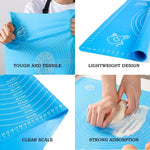 tapis pâtisserie silicone rose vert bleu motifs pâte modeler moderne pratique antiadhésif cuisinerollableoutilcuisson