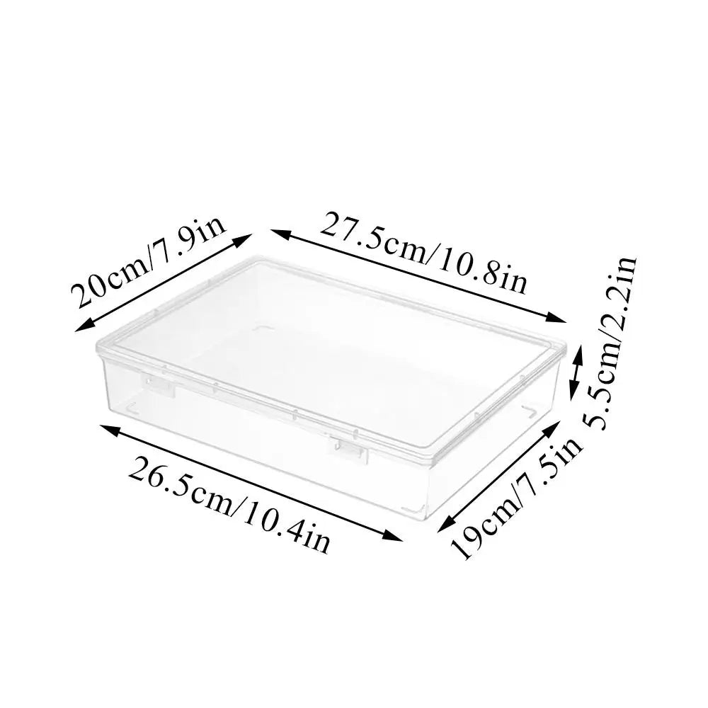 boîtes rangement transparentes modernes poignées grande capacité organisation documents imperméables plastique