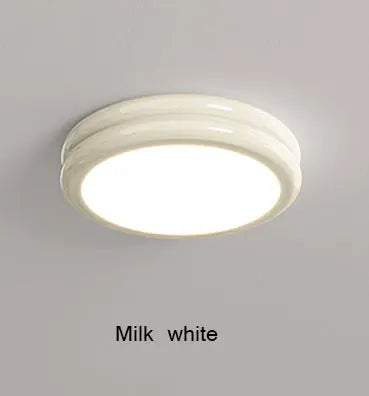 plafonnier led moderne vert blanc rouge opacité ronde lisse chambre salon
