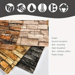 décoration murale adhésive brique texture moderne beige marron gris blanc résistante humide