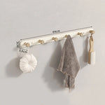 porte sacs mural moderne fixations vis texture bois naturel blanc minimaliste