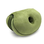 coussin donut mousse mémoire forme confortable ergonomique uni vert rose violet bleu