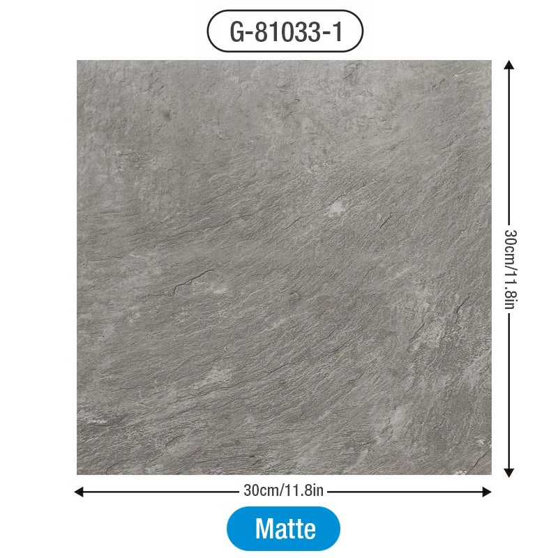 autocollants sol marbre blanc gris moderne adhésifs pvc 30x30cm pack 12 pièces