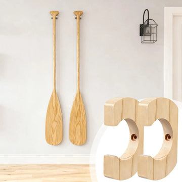 supports muraux bois pagaies réglables murale intérieur décoration naturelle rustic