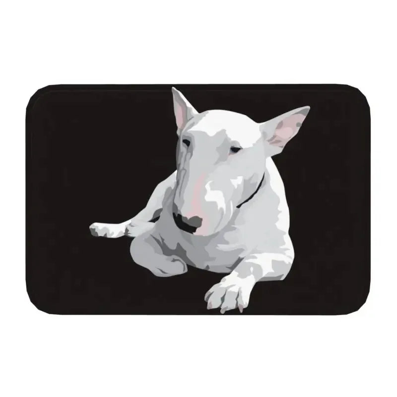 tapis sol décoratif motif chien staffordshire bull terrier anti dérapant salon cuisine entrée