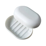 porte savon moderne plastique rose blanc bleu texture mat salle bain conteneur assiette support