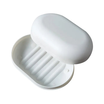 porte savon moderne plastique rose blanc bleu texture mat salle bain conteneur assiette support