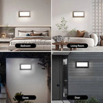 applique murale led moderne noire mur opaque minimaliste chambre cuisine entree