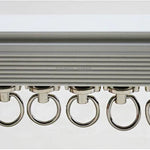 Rail rideau coulissant 26mm avec 20 planeurs en alliage aluminium pour fenêtres