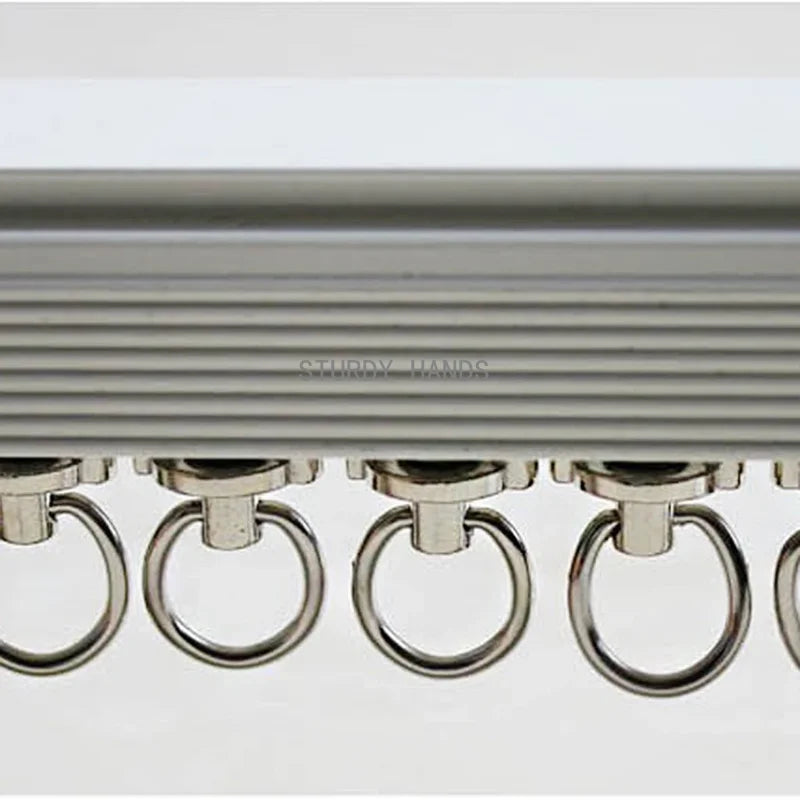 Rail rideau coulissant 26mm avec 20 planeurs en alliage aluminium pour fenêtres