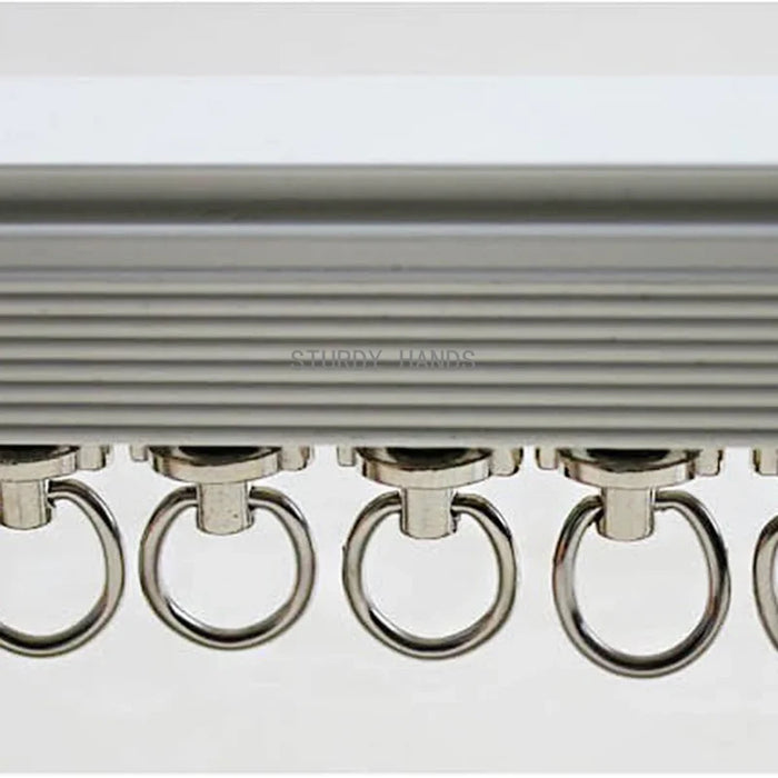 Rail rideau coulissant 26mm avec 20 planeurs en alliage aluminium pour fenêtres