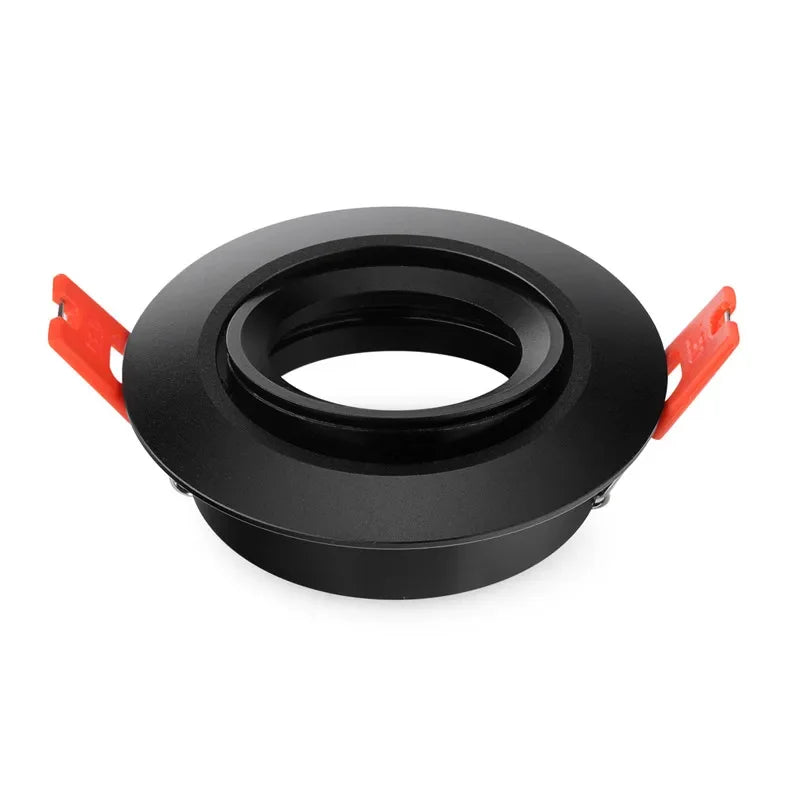 Spot LED réglable moderne blanc noir encastré clips orange adaptable halogène LED