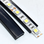 tube silicone noir transparent ruban led ws2811 ws2812 protection étanche adhésif