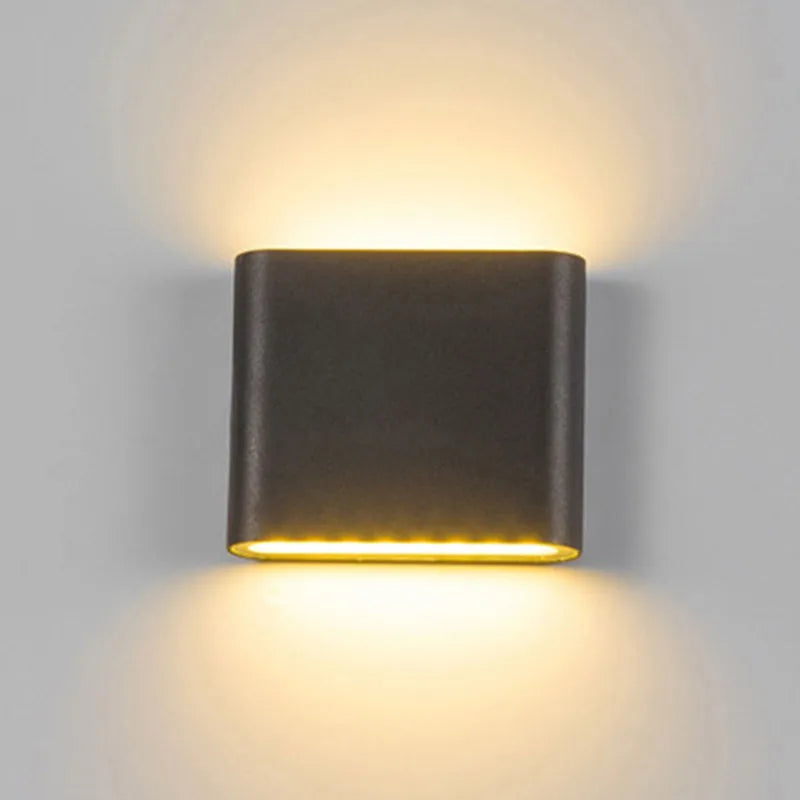 applique murale contemporaine 6w 12w led noir blanc fixée mur vis moderne chambre salle