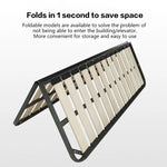 sommier lattes moderne minimaliste 1800mm bois lisse structure métallique pliante fixations métalliques haute charge