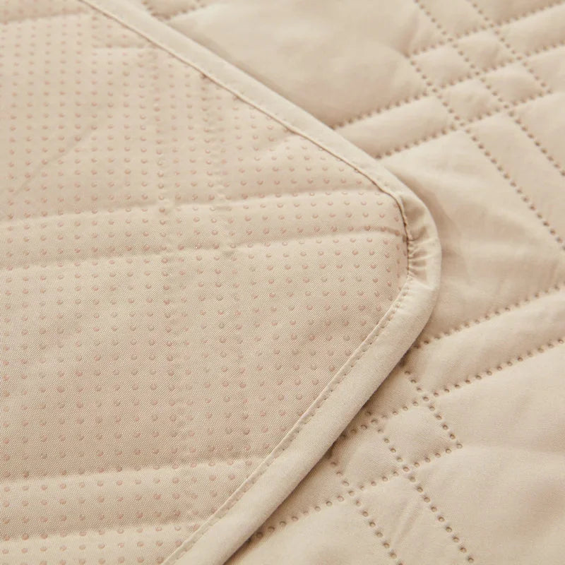 protège lit imperméable anti dérapant gris motif géométrique moderne tapis pliant lit polyester qualité