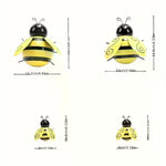 décoration extérieure abeille artisanale jaune noire rayures patio jardin pendaison métal fleuri
