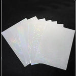 feuilles holographiques décoratives argentées cœurs étoiles motifs brillants moderne scintillant