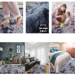 tapis moderne gris doux salon chambre enfant prière solide rectangle wilton ultrafraisponge cushion anti