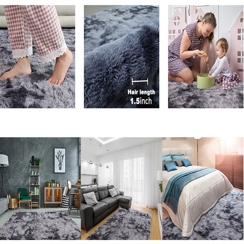 tapis moderne gris doux salon chambre enfant prière solide rectangle wilton ultrafraisponge cushion anti