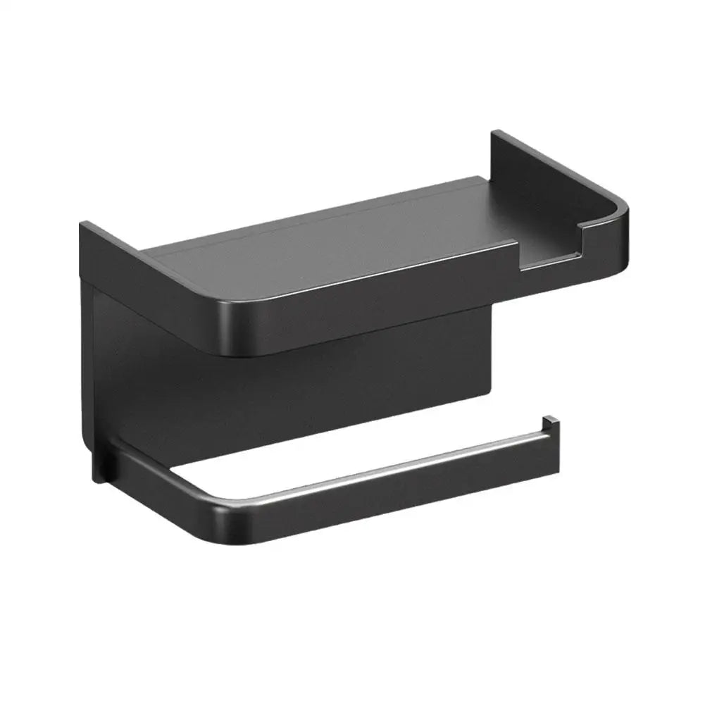porte serviettes toilette moderne adhésif noir transparent marbre minimaliste porte boîtes mouchoirs humides lingettes
