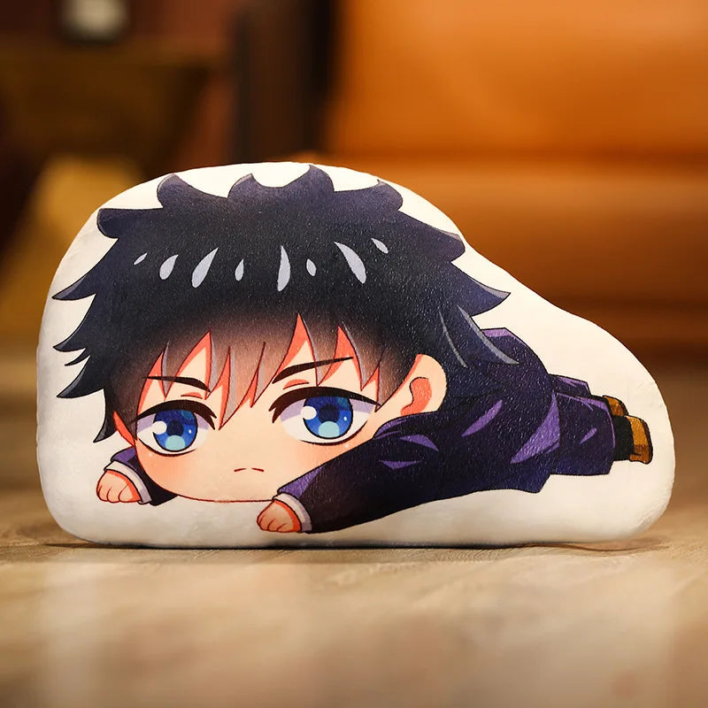coussins anime personnages gojo itadori fushigoro kawaii blanc rouge noir voyage lit