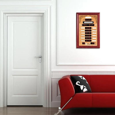 Horloge digitale murale Azan avec affichage LED en couleur noire