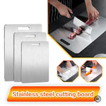 planches découper acier inoxydable moderne 20x30cm 24x15cm 30x46cm lisse argenté utilitaire cuisine