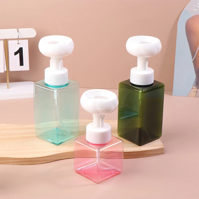 distributeur savon liquide mousse moderne blanc vert rose noir transparent