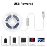 ruban led flexible blanc moderne interrupteur connecteur usb adhésif éclairage cuisine décoration chambre salon