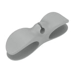 bobine câble blanc adhésif mural support plat silicone moderne respectueux environnement