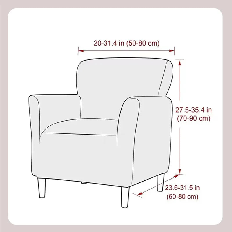 housse fauteuil vert moderne tissu jacquard polyester antidérapante imperméable intérieur extérieur