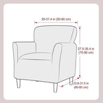 housse fauteuil vert moderne tissu jacquard polyester antidérapante imperméable intérieur extérieur