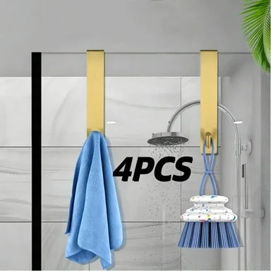 porte serviettes mural or noir argent moderne adhésif lisse opaque 2pcs 4pcs