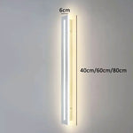 lampe murale led moderne gris or blanc noir 40cm 60cm 80cm éclairage quotidien
