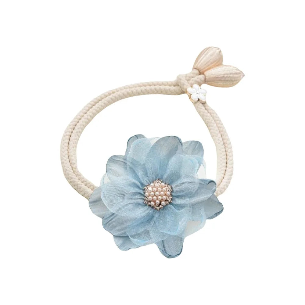 rideaux attaches fleurs décoratives beige bleu rouge rose noir tringle chambre coucher