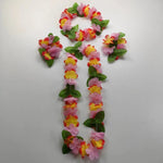 guirlande fleurs artificielles rose jaune vert festives mariage décoration anniversaire simple festive