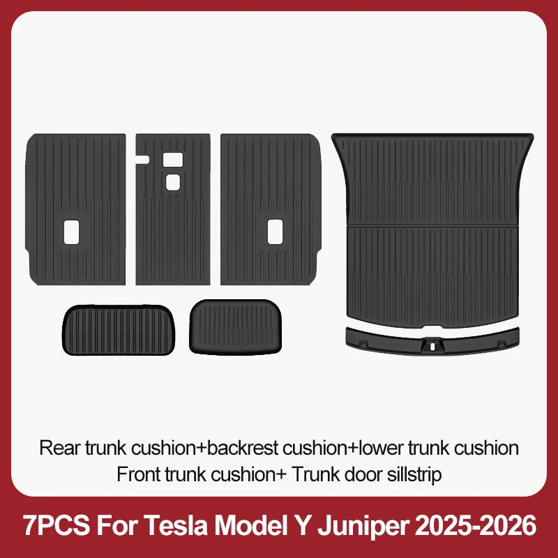 tapis sol voiture tesla model noir rayures horizontales moderne résistants lusure 10pcs sets