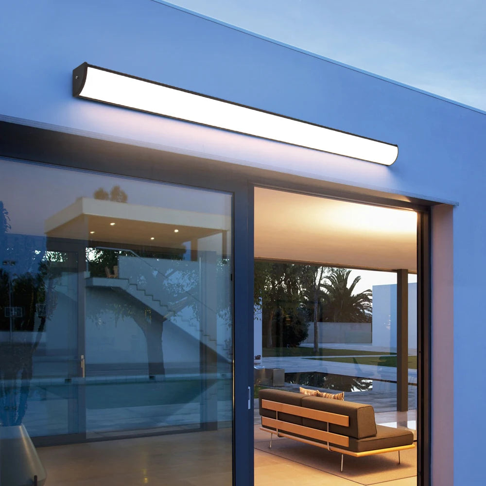lampe murale moderne argent noir réglable télécommande ip65 led hydrofuge
