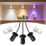 Spotlights LED rotatifs 1W USB 5V Noir Blanc moderne interrupteur ON/OFF