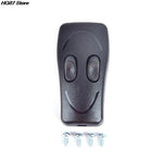 télécommande moderne blanc noir interrupteur bouton poussoir vis fixations rondes lisses