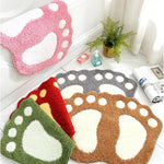 tapis sol doux absorbant traces pieds motif moderne couleur gris violet rose vert rouge