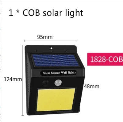 lampe solaire murale moderne noire détecteur mouvement ip65 led 1200mah