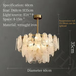 lustre moderne suspension or blanc translucide verre veineux led chambre salon
