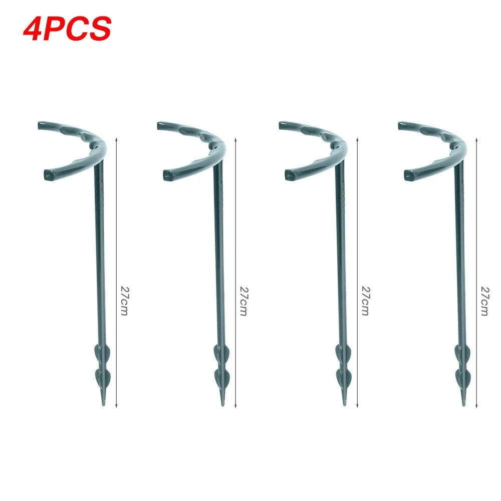 supports plante vert foncé moderne 16cm 27cm 16 tiges pliantes