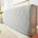 couvre tête moderne feuilles stylisées gris clair beige adhésif maison
