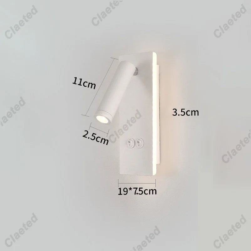 lampe chevet rechargeable led moderne noire blanche murale chargeur smartphone