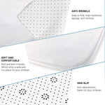 tapis moderne graphique pois squelette noir blanc rouge antidérapant intérieur extérieur chambre salon