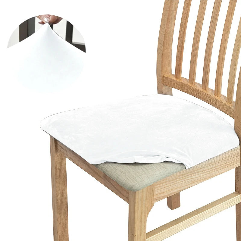 coussin chaise velours moderne beige gris élégants protection salon cuisine