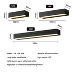 applique murale led extérieure ip65 étanche noir blanc contemporaine 2492000lm
